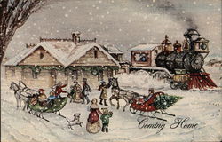 The Season's Greetings - Your Mail Carrier Postcard