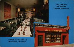 Old Canton Chinese Restaurant Postcard