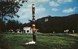 Totem Pole at Camp Sinoquipe Postcard