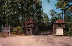 Entrance to Fort Raleigh Manteo, NC Postcard Postcard 