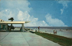Jekyll Island Beach and Beach House Georgia Postcard Postcard Postcard