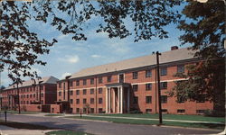 Illinois State Normal University - Dunn and Barton Halls Postcard