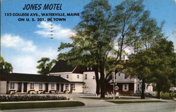 Jones Motel, 152 College Ave. Waterville, ME Postcard Postcard Postcard