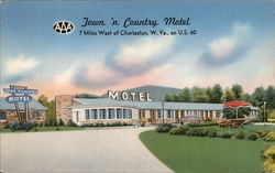 Town 'n Country Motel Charleston, WV Postcard Postcard Postcard