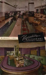 Piccadilly Restaurant and Cocktail Lounge Postcard