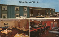 Colonial Motor Inn Postcard