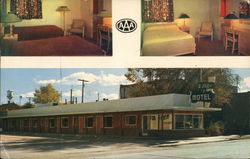 Bedrooms and Forecourt, Two Stiffs Selling Gas Lovelock, NV Postcard Postcard Postcard
