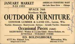 American Furniture Mart, January Market 1953 Chicago, IL Postcard Postcard