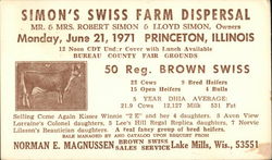 Simon's Swiss Farm Dispersal Postcard