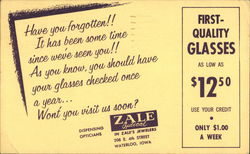 Zale Optical Waterloo, IA Postcard Postcard Postcard