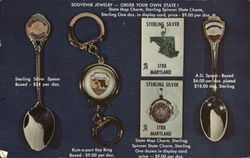 Souvenir Jewelry By T&J Pottery Postcard