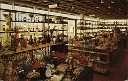 Interior of Fred Harvey Gift Shop on Illinois Tollway Oasis Postcard Postcard Postcard
