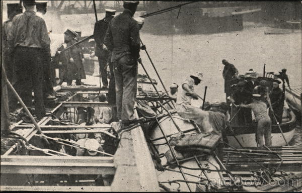 Life Savers Assisting In the Work of Rescue Chicago Illinois