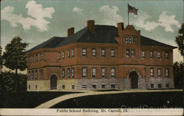 Public School Building Mount Carroll Illinois