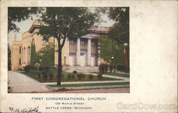 First Congregational Church, 139 Maple Street Battle Creek Michigan