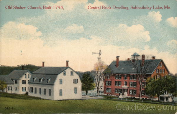 Old Shaker Church Sabbathday Lake Maine