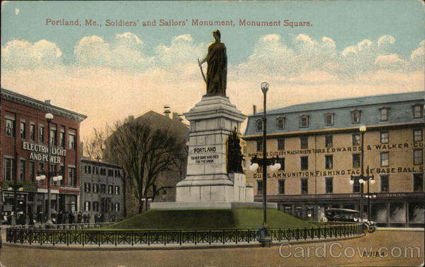 Soldiers' and Sailors' Monument, Monument Square Portland Maine