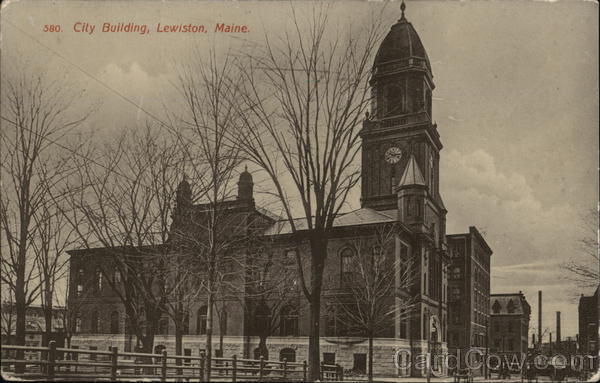 View of City Building Lewiston Maine