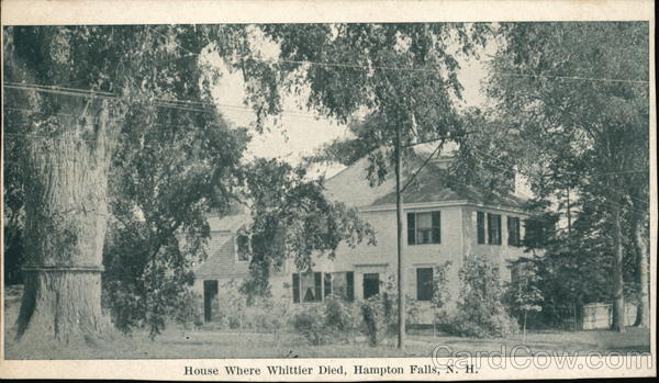 House Where Whittier Died Hampton Falls New Hampshire