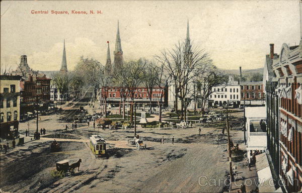 View of Central Square Keene New Hampshire