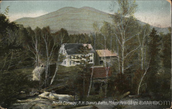 Diana's Baths, Mount Dearsarge in Distance North Conway New Hampshire