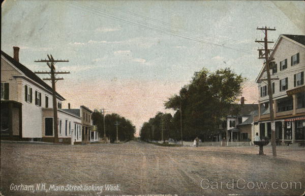 Main Street Looking West Gorham New Hampshire