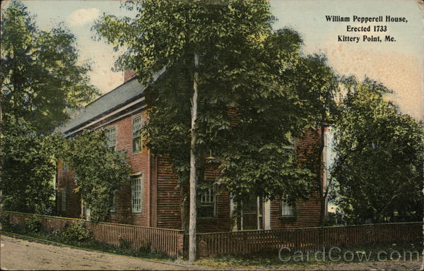 William Pepperell House, Erected 1733 Kittery Point Maine