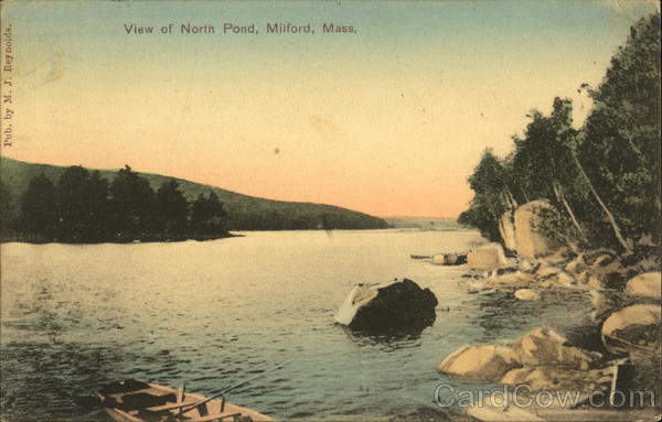 View of North Pond Milford Massachusetts
