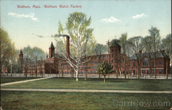 View of Watch Factory Waltham Massachusetts