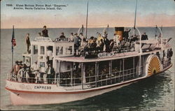 Glass Bottom Power Boat "Empress," Avalon Santa Catalina Island, CA Postcard Postcard Postcard
