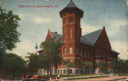 High School Bloomington, IL Postcard Postcard Postcard