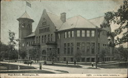 High School Bloomington, IL Postcard Postcard Postcard