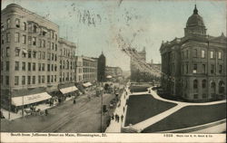 South From Jefferson Street on Main Bloomington, IL Postcard Postcard Postcard