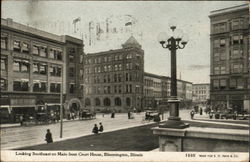 Looking Southeast on Main from Court House Postcard