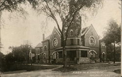 First M.E. Church Macomb, IL Postcard Postcard Postcard