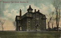 Blackstone High School Mendota, IL Postcard