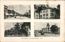 Souvenir of Belvidere Postcard