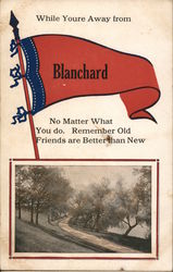 While You're Away From... Blanchard, IL Postcard Postcard Postcard