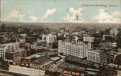 View of City from Ford Building Postcard