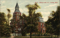 Library at M.A.C. Lansing, MI Postcard Postcard Postcard