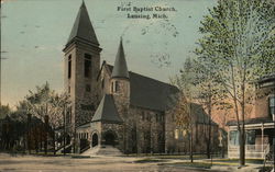 First Baptist Church Lansing, MI Postcard Postcard Postcard