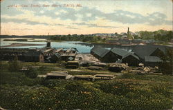 Coal Docks, Saco River Maine Postcard Postcard Postcard