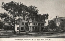 Hotel Elmwood and Annex, C.S. True, Prop. Wells Beach, ME Postcard Postcard Postcard
