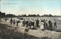 Crescent Beach Wells, ME Postcard Postcard Postcard