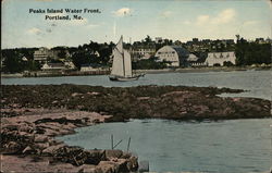 Peaks Island Water Front Portland, ME Postcard Postcard Postcard