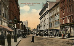 Congress Street, Looking East Portland, ME Postcard Postcard Postcard