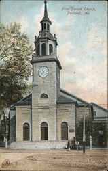 First Parish Church Portland, ME Postcard Postcard Postcard
