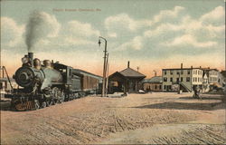 Depot Scene Postcard