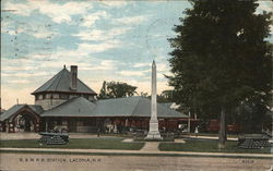 B. & M. R.R. Station Laconia, NH Postcard Postcard Postcard