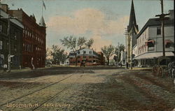 Bank Square Laconia, NH Postcard Postcard Postcard